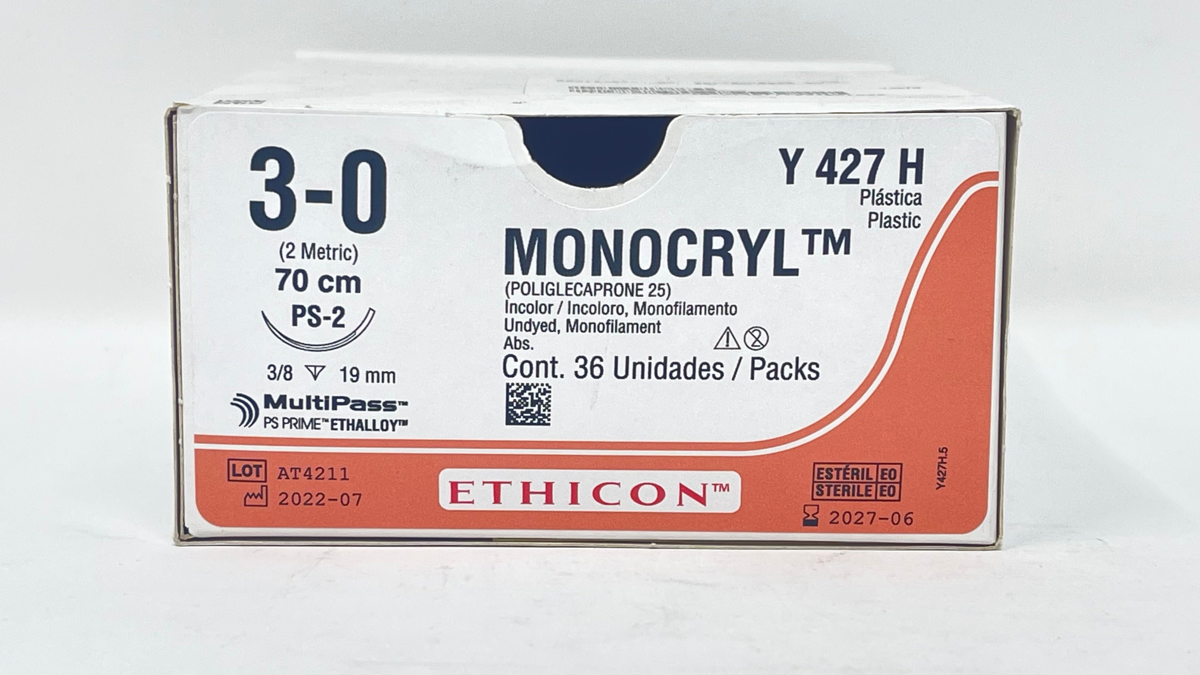 MONOCRYL 3-0 PS-2 Y427H ETHICON – DICOSA S.A.
