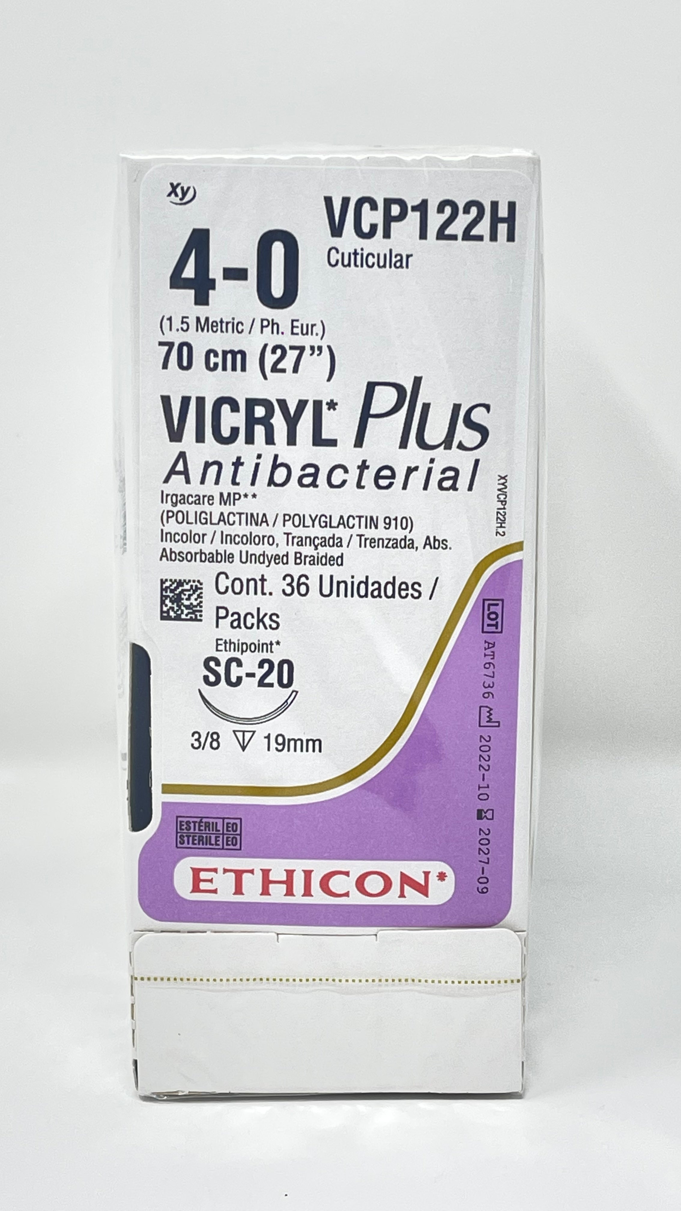 Vic Ryp VICRYL PLUS 4-0 SC- 20 XYVCP122H ETHICON – DICOSA S.A.
